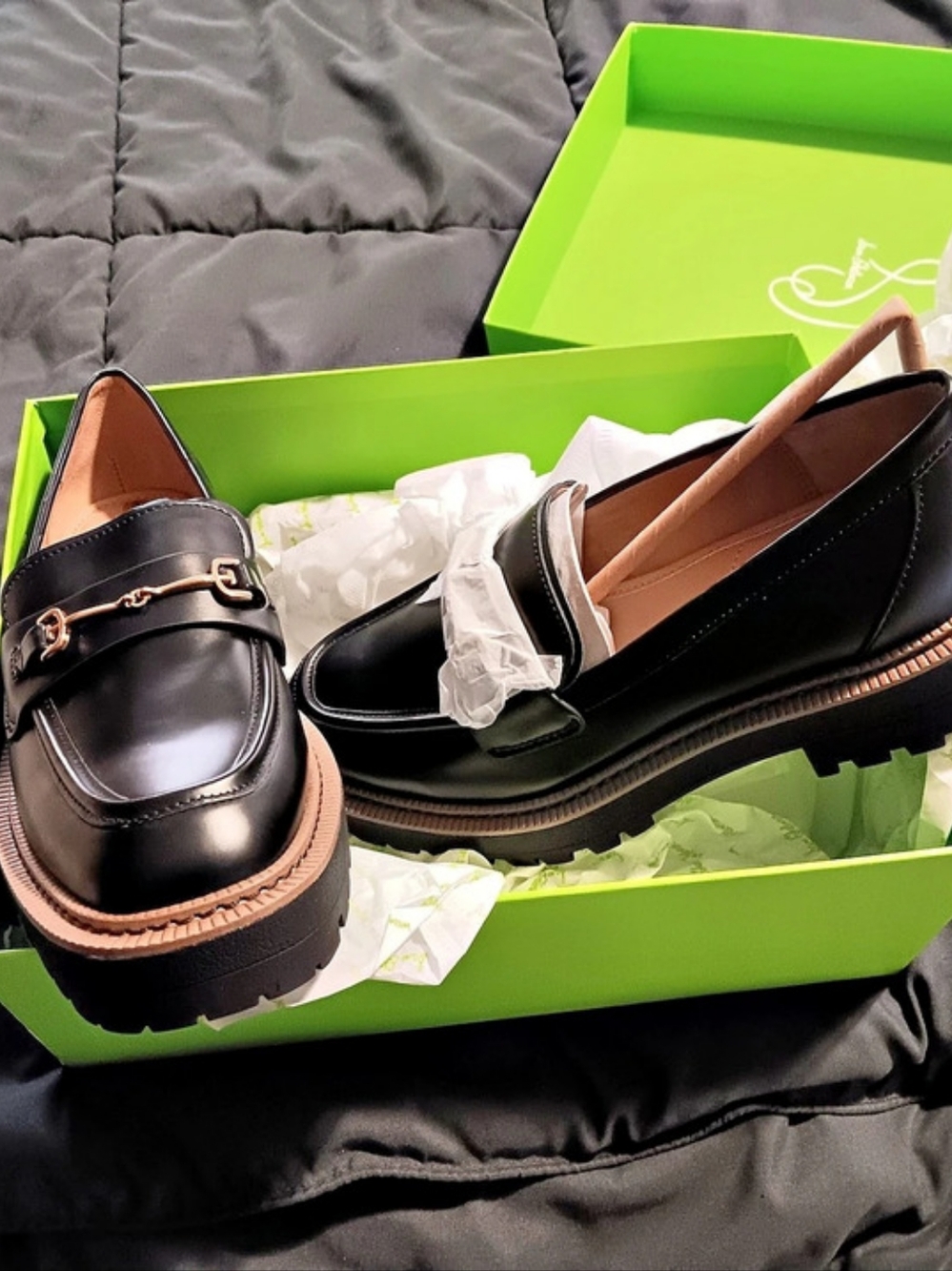 Sam Edelman Laurs Black Loafers US 7 Women, Medium